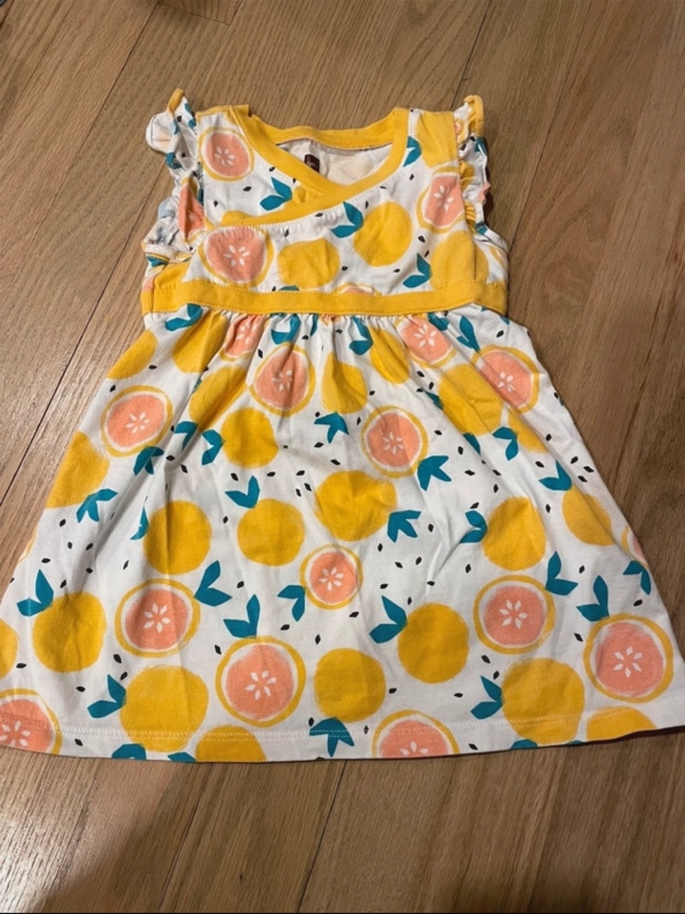 Tea Collection Citrus Print Girls' Dress